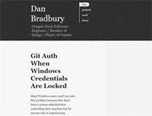 Tablet Screenshot of danbradbury.net